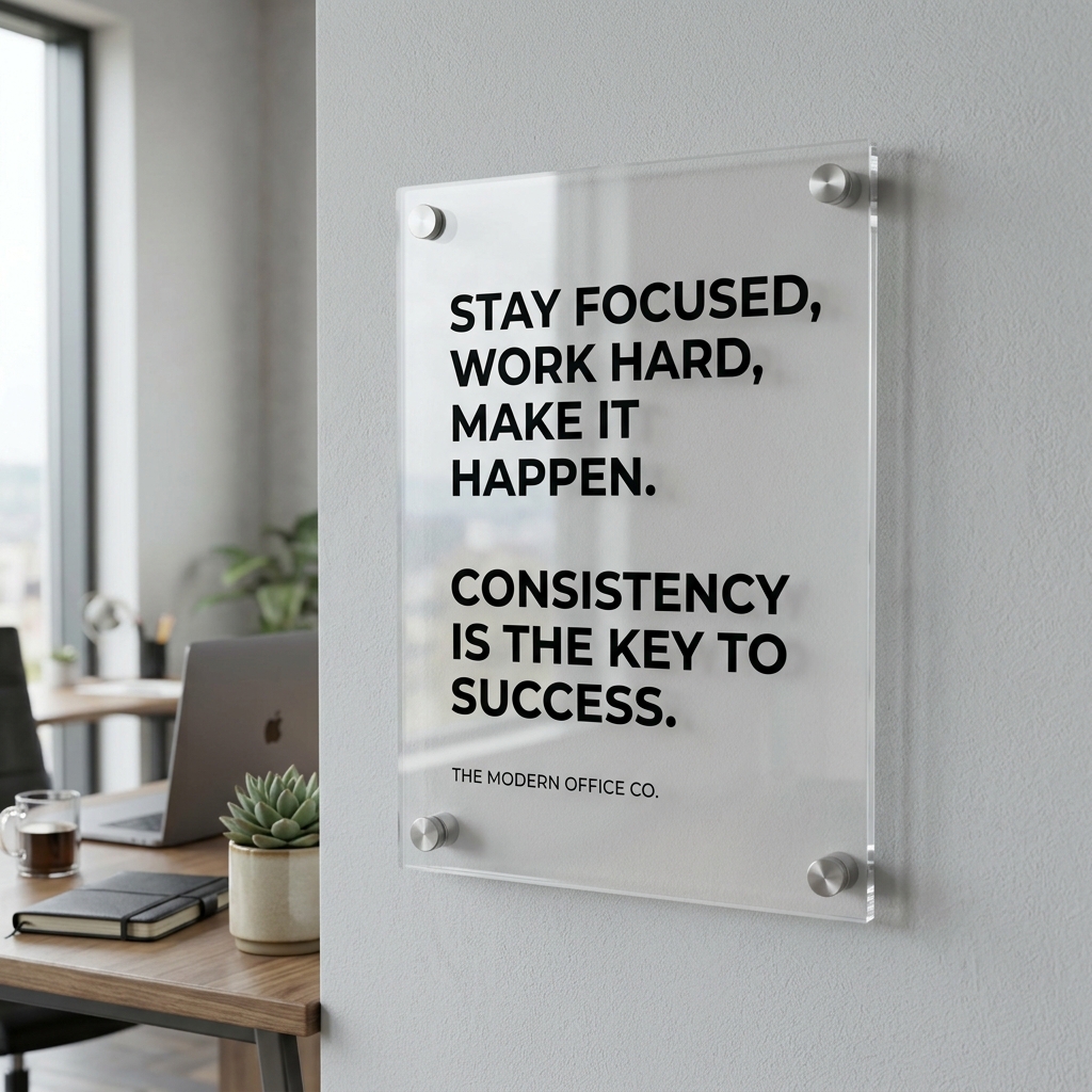 Office Quote Acrylic Display — photo 5 of 7