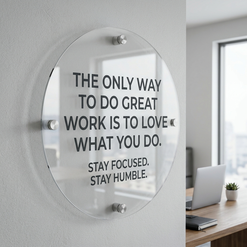 Office Quote Acrylic Display — photo 7 of 7