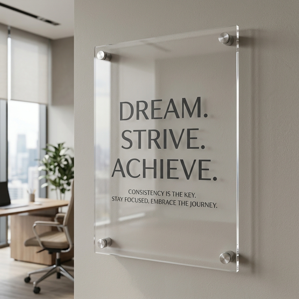 Entrepreneur Mindset Acrylic Wall Art – Motivational Office & Business Decor | Avantlush — photo 3 of 3