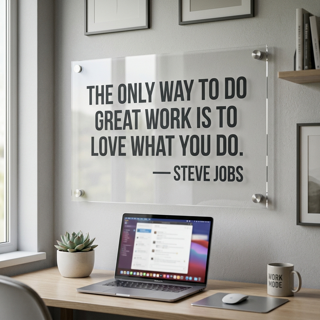 Entrepreneur Mindset Acrylic Wall Art – Motivational Office & Business Decor | Avantlush — photo 2 of 3